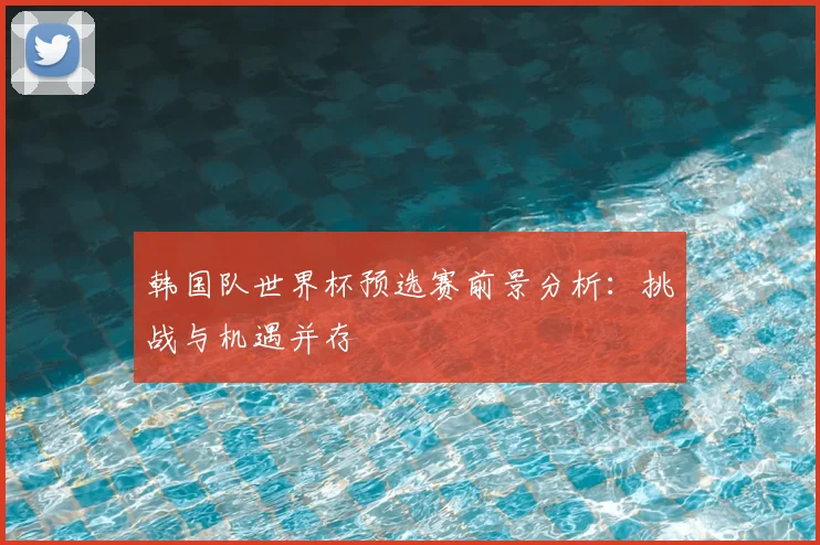 韩国队世界杯预选赛前景分析：挑战与机遇并存